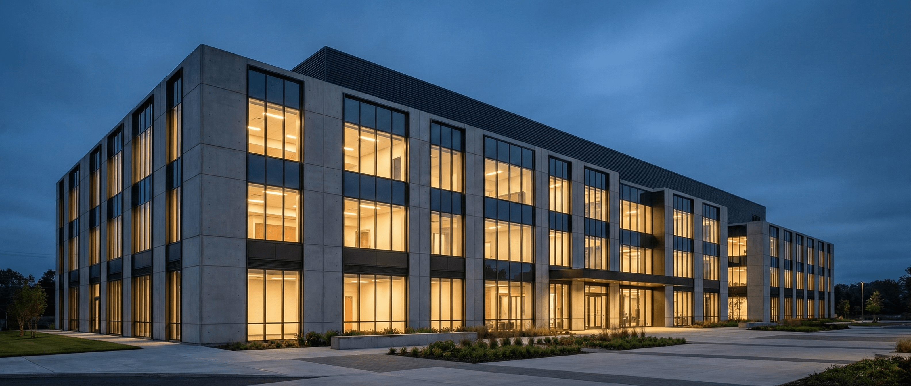 Modern commercial building